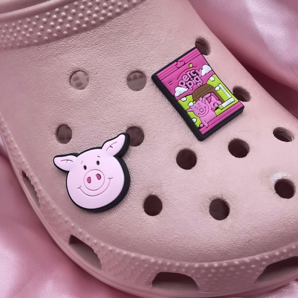 Percy pig croc charms