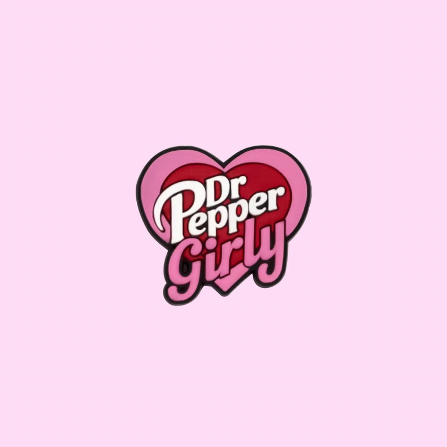 Dr Pepper Girly Shoe Charm