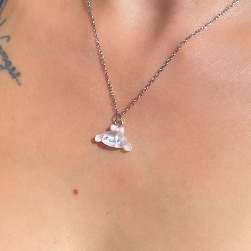 Hypo allergenic kawaii character adjustable Necklace