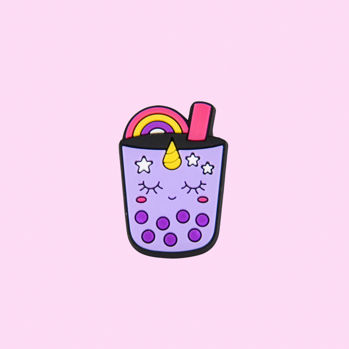 Unicorn Boba Shoe Charm