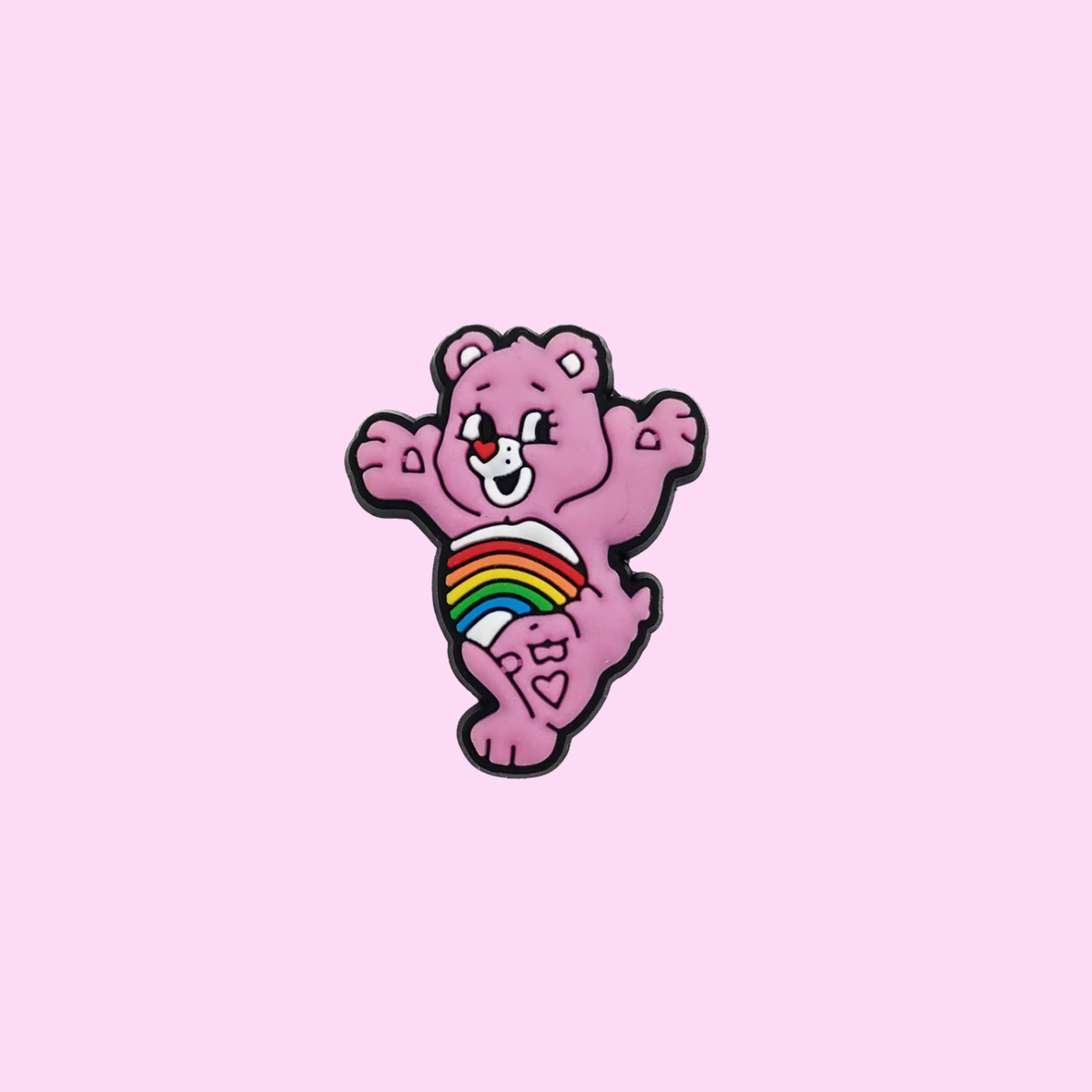 Rainbow Bear Shoe Charm