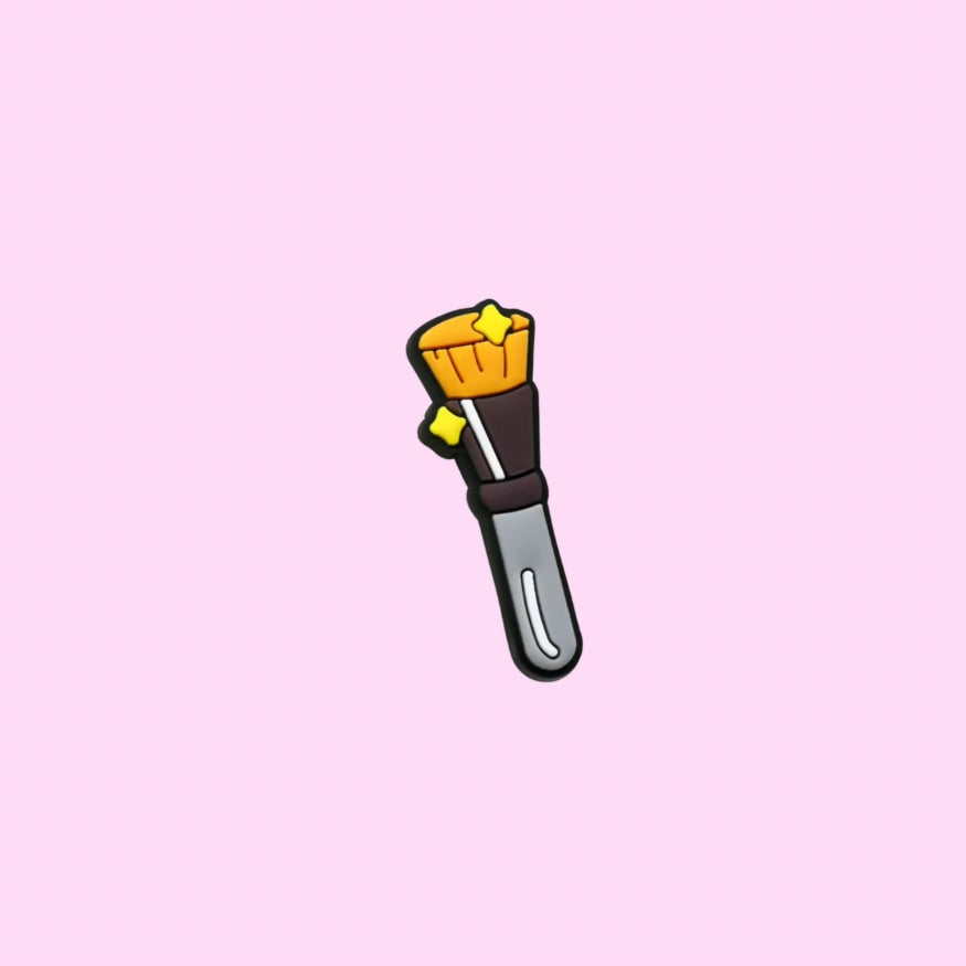 Makeup Brush Shoe Charm