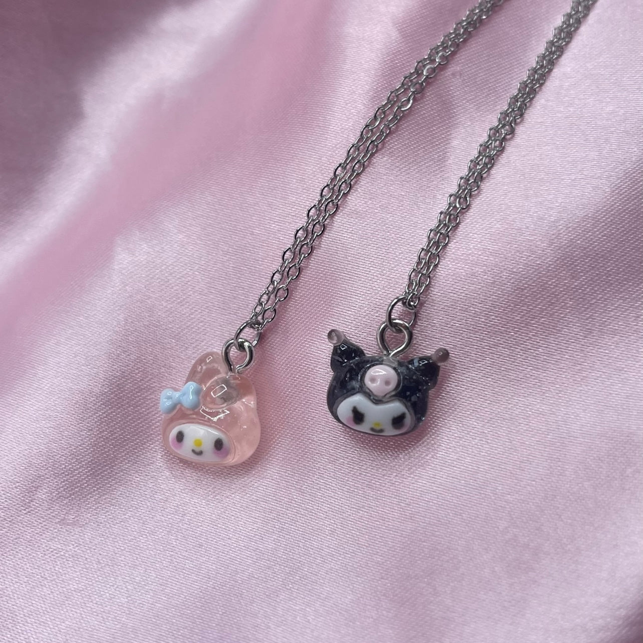 Hypo allergenic kawaii character adjustable Necklace