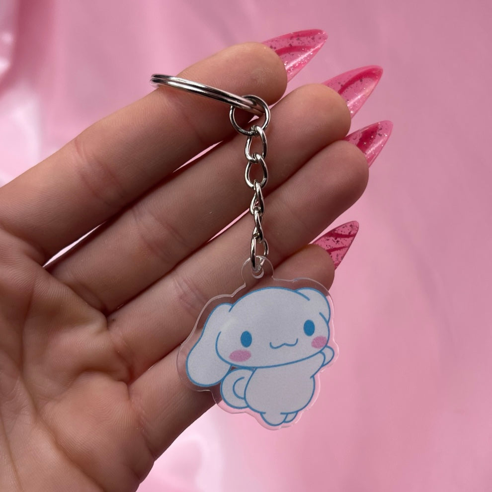 Kawaii cinna acrylic charm KeyRing