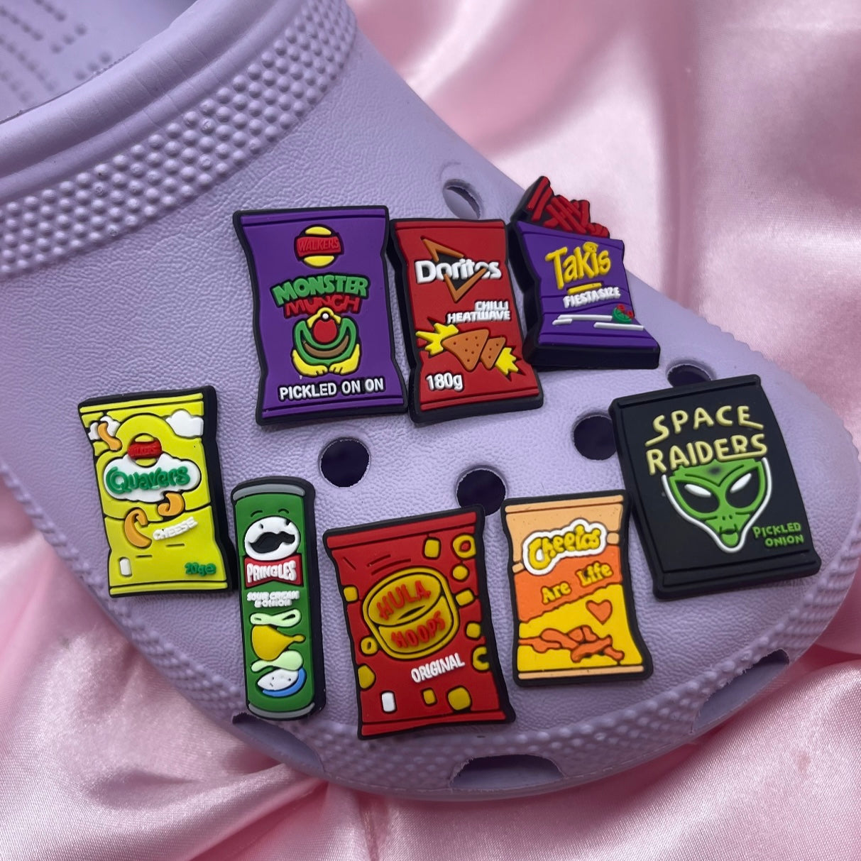 Crisps croc charms