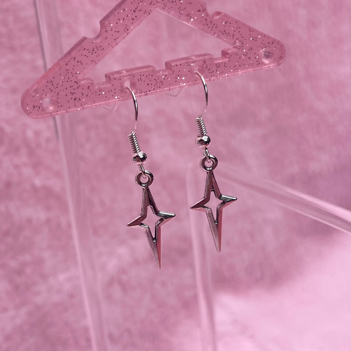 Sterling silver star Earrings