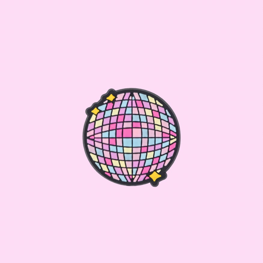 Disco Ball Shoe Charm