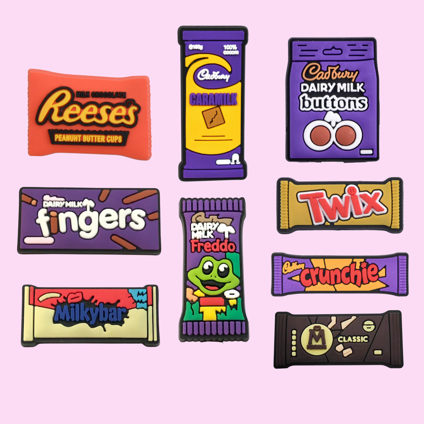 Chocolate croc charms