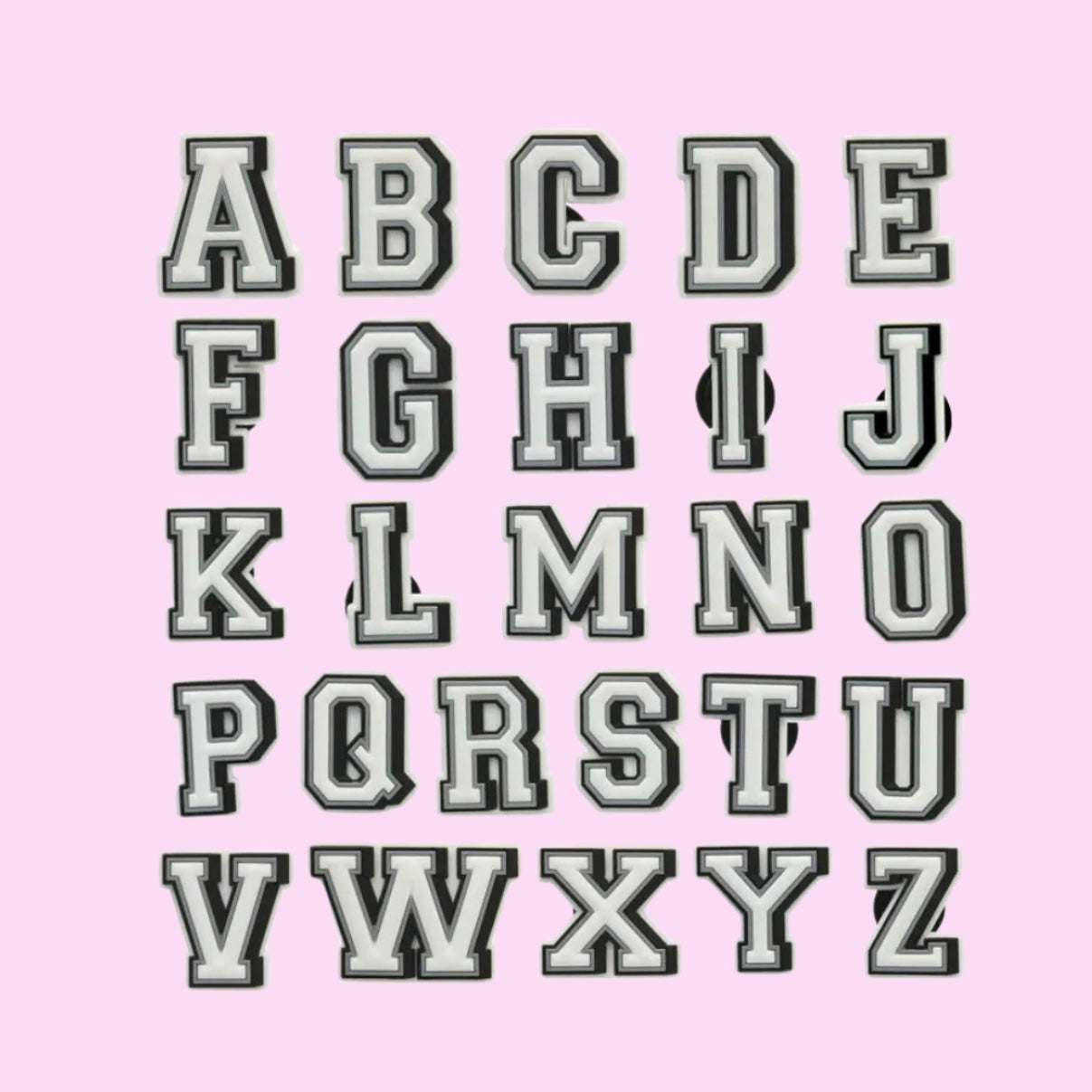 A - Z alphabet letter croc charms
