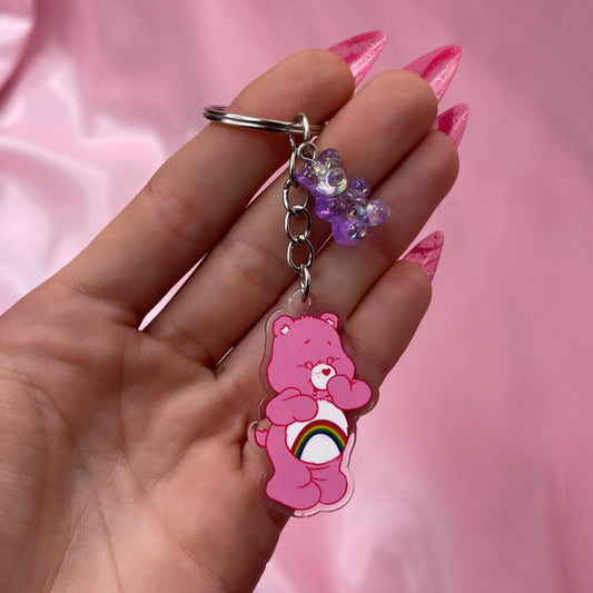Bear acrylic charm KeyRing