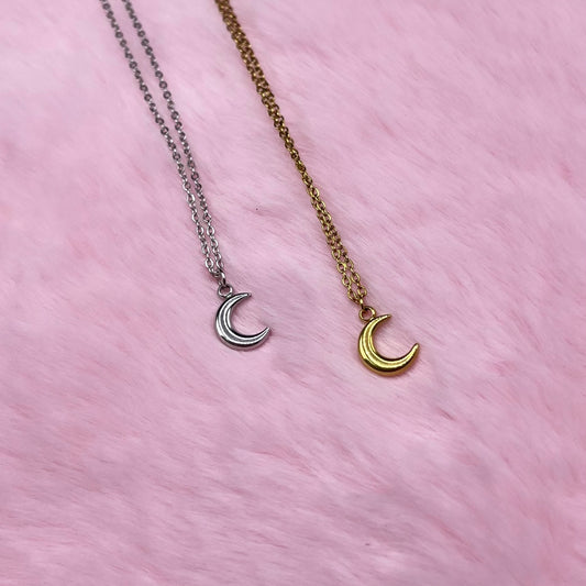 Silver | Gold stainless steel moon adjustable Necklace