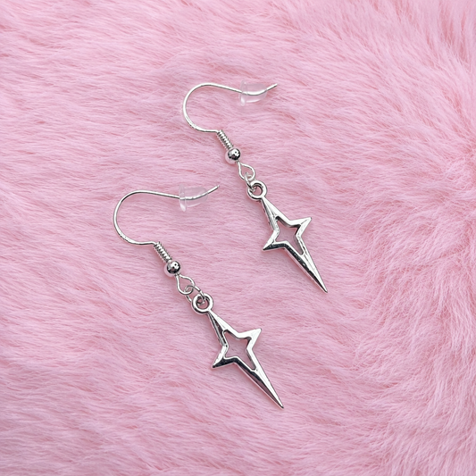 Sterling silver star Earrings