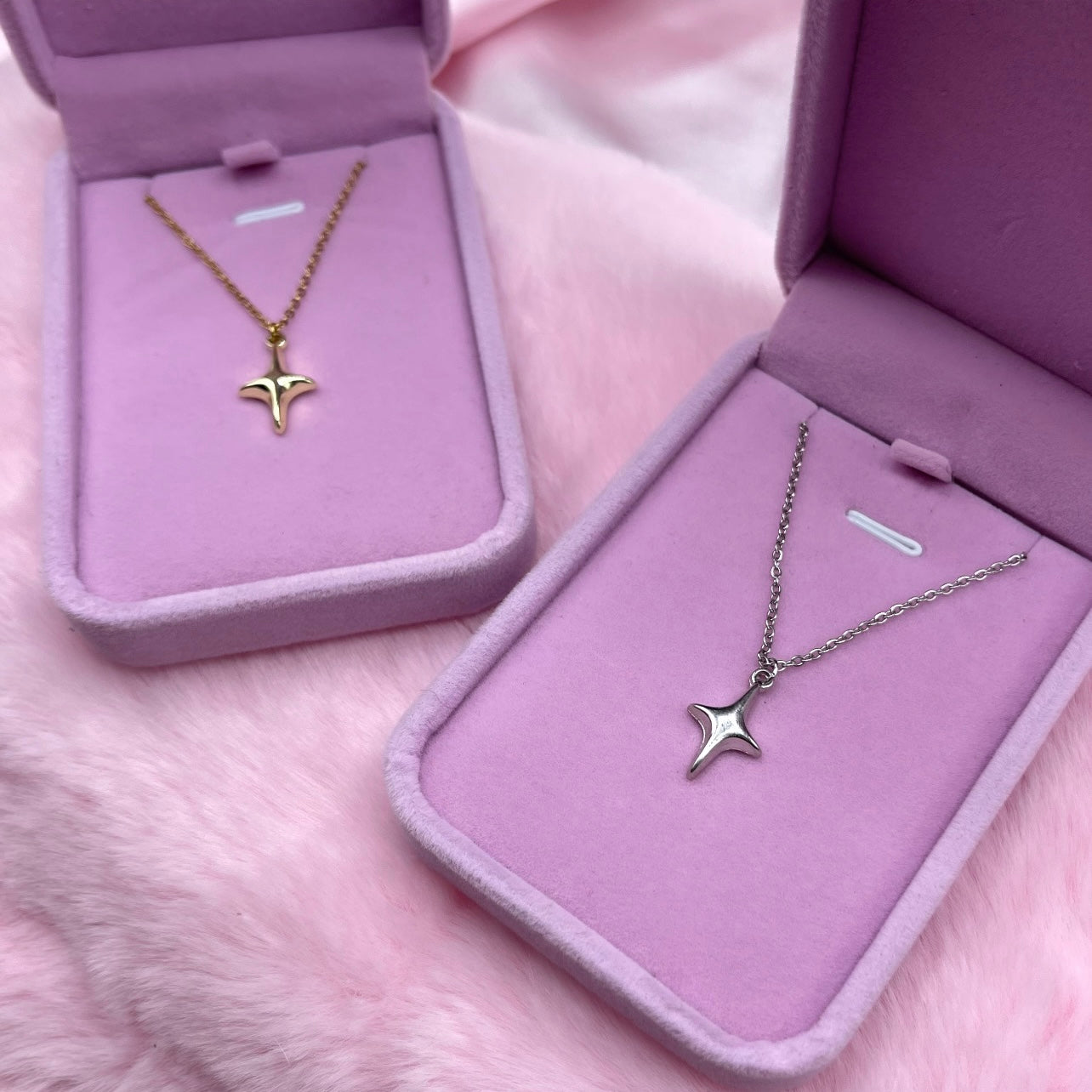 Silver | Gold sparkle star adjustable Necklace