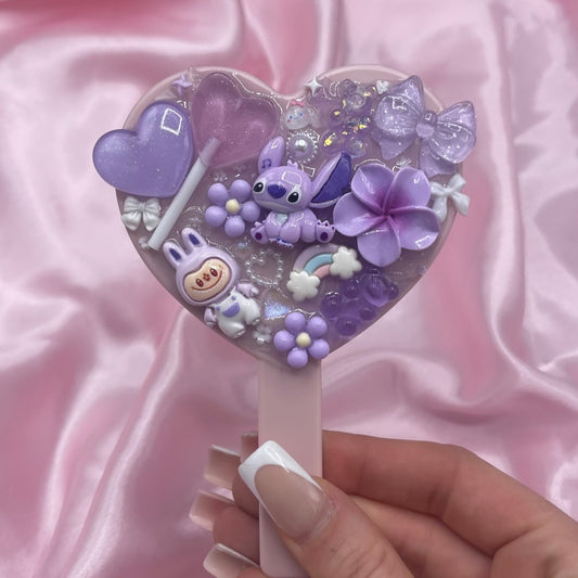 Handheld kawaii junk mirror