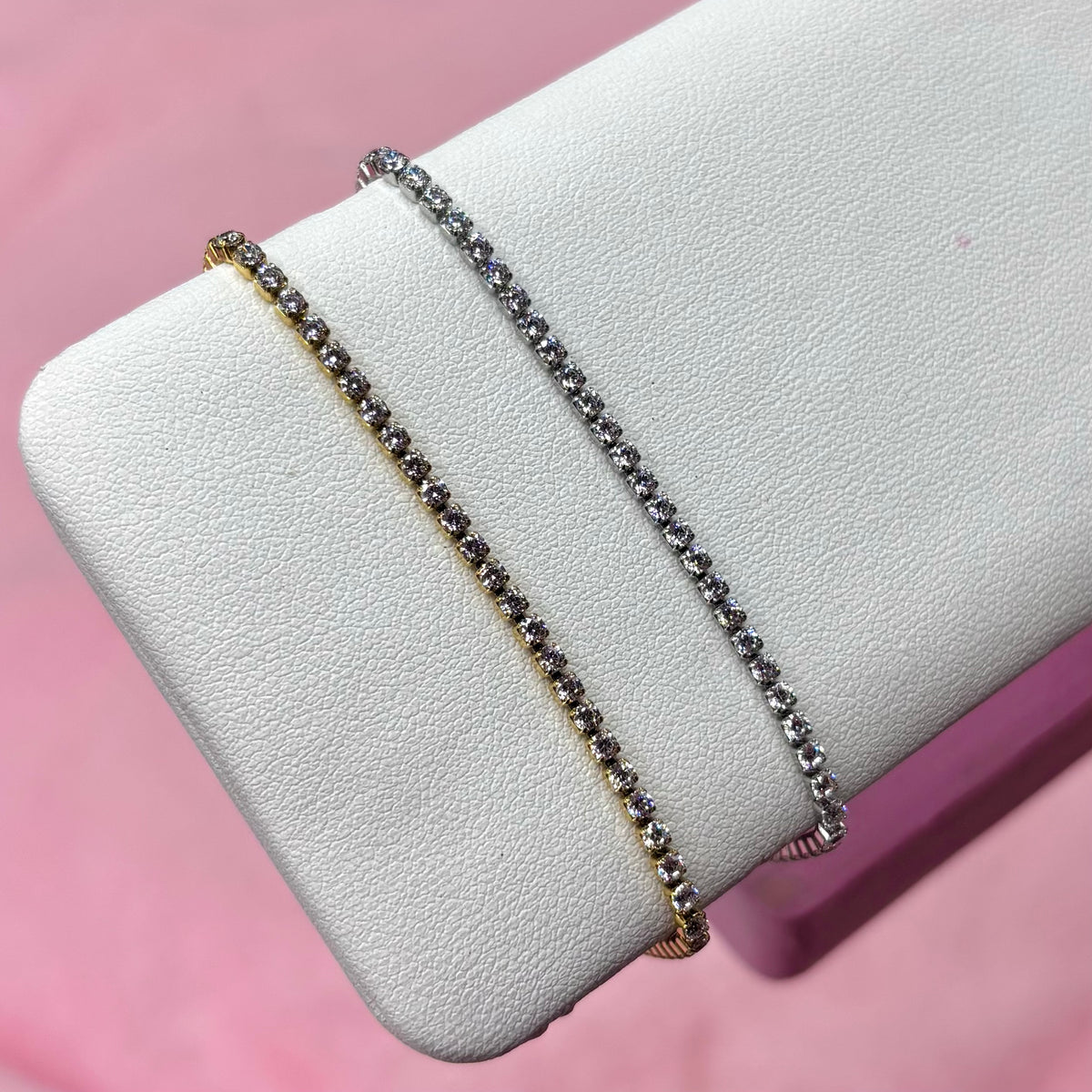 Stainless steel CZ Adjustable Bracelet