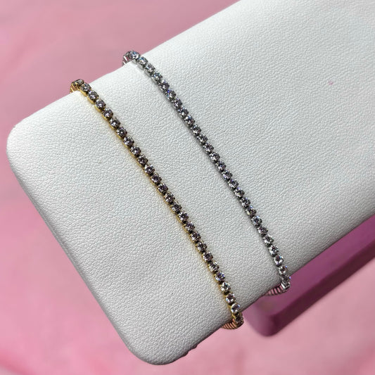 Stainless steel CZ Adjustable Bracelet