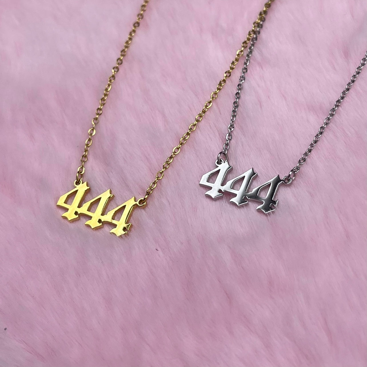 Stainless steel Angel Number Adjustable Necklace Gold or Silver