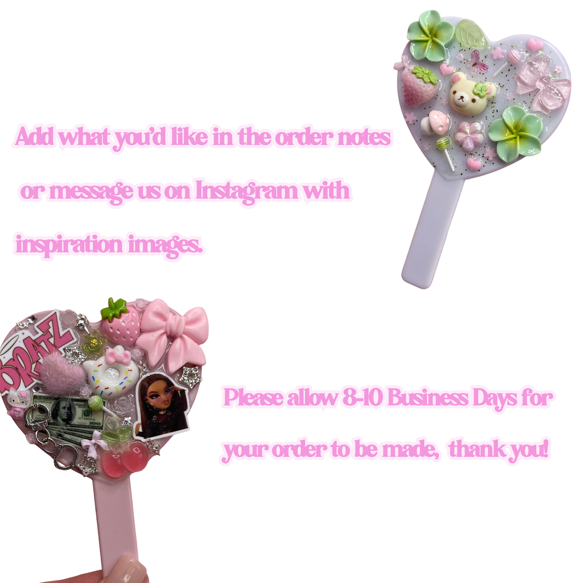 Custom Order Handheld Mirror