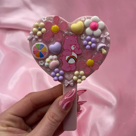 Handheld kawaii junk mirror