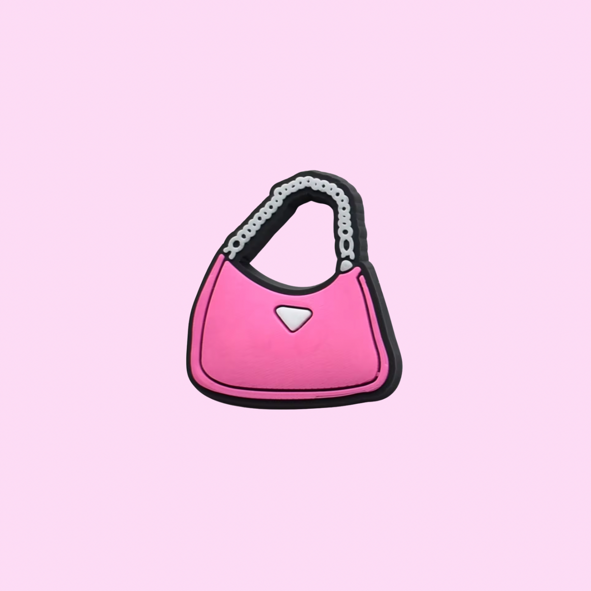Pink Bag Shoe Charm