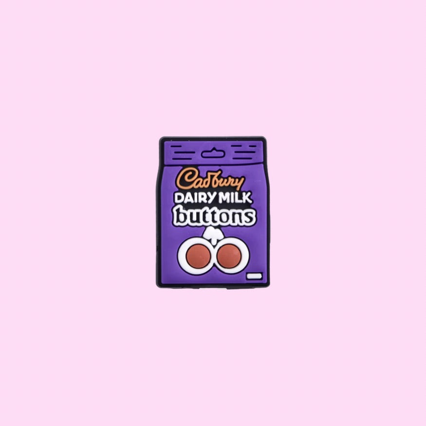 Chocolate buttons Shoe Charm