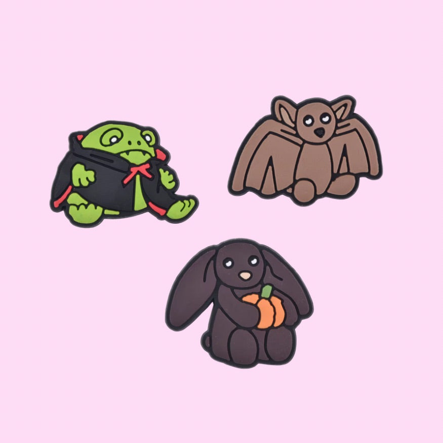 Halloween Teddy Shoe Charms
