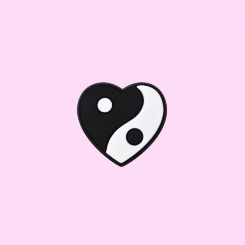 Ying yang Shoe Charm