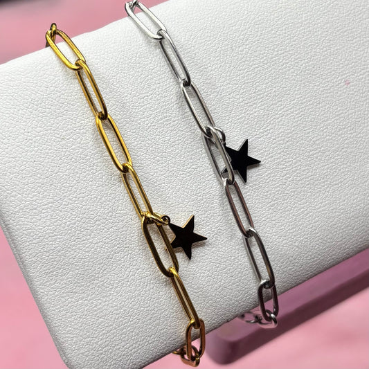 Stainless steel adjustable Star Bracelet