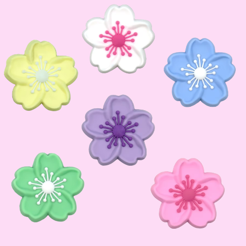 Flower croc charms