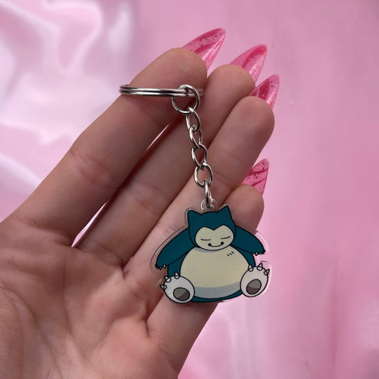 Snorlax acrylic charm KeyRing