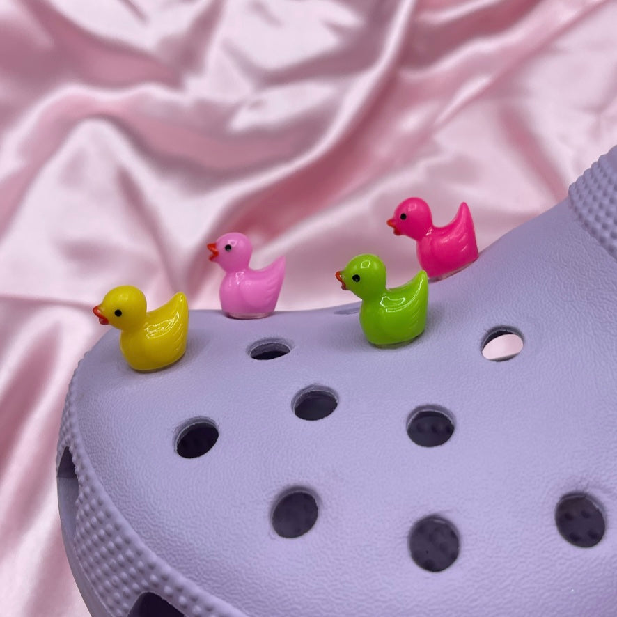 Duck resin croc charms