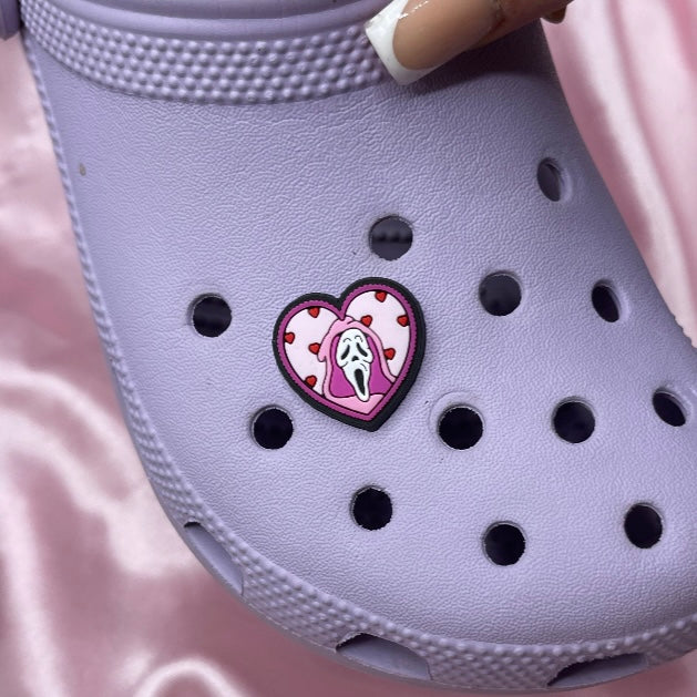 Ghostface croc charm