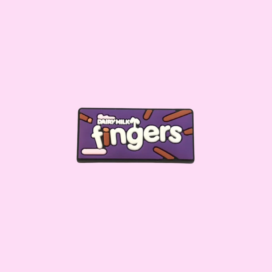 Chocolate fingers Shoe Charm