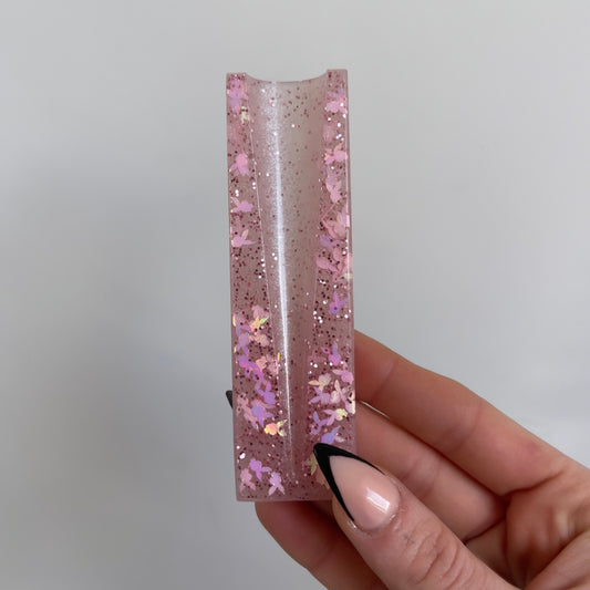 Resin pink holder