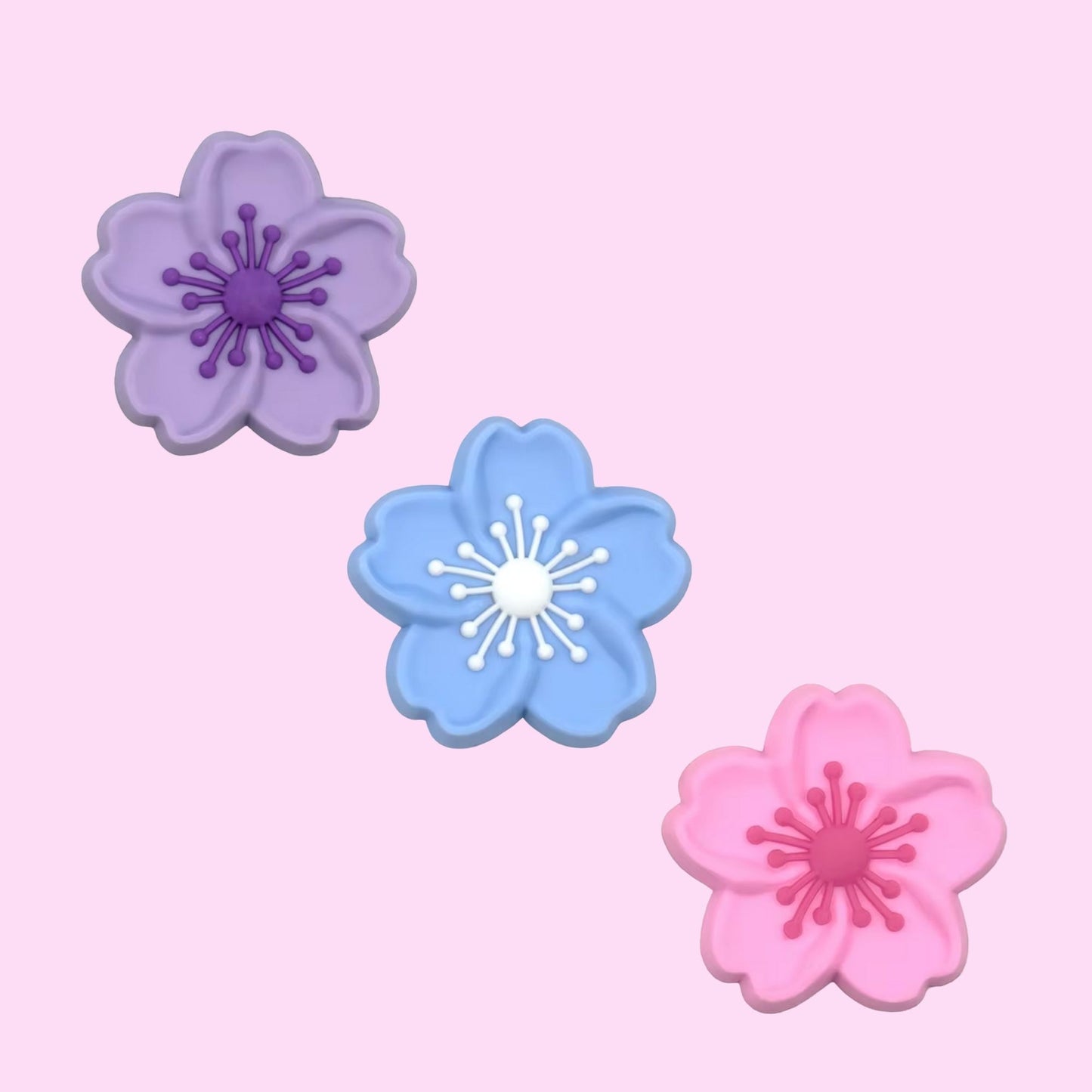 Flower croc charms