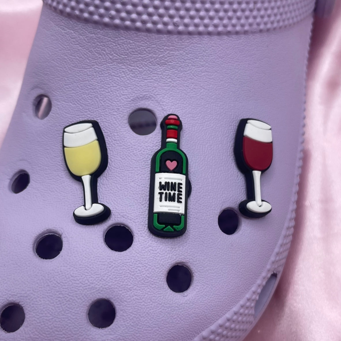 Wine croc charms