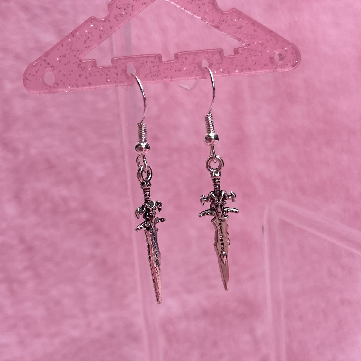 Sterling silver dagger Earrings