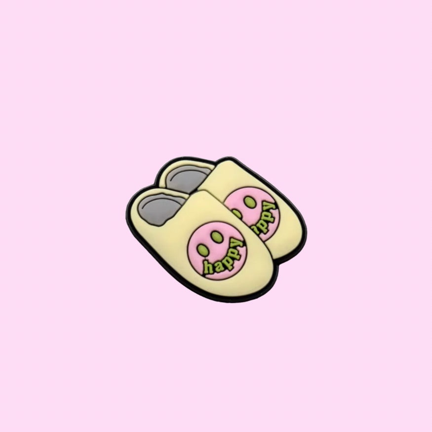 Happy Slippers Shoe Charm