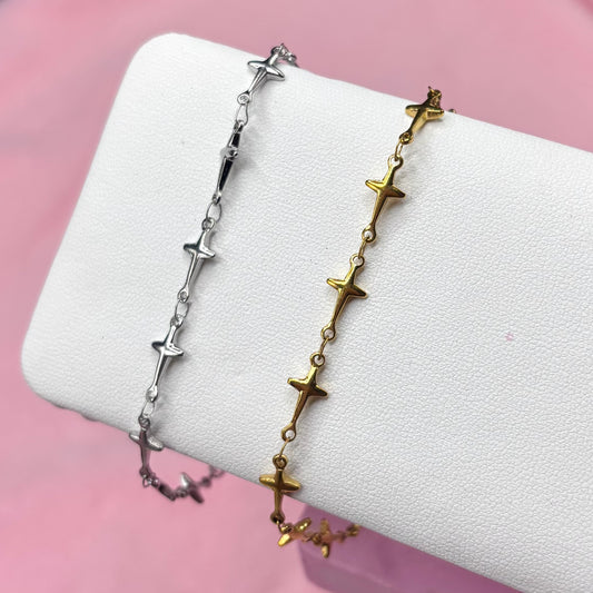Stainless steel Adjustable Cross Bracelet