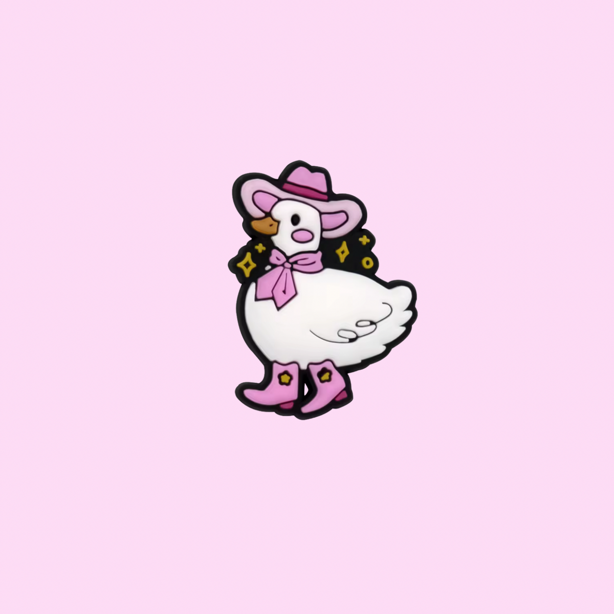 Cowgirl goose Shoe Charm