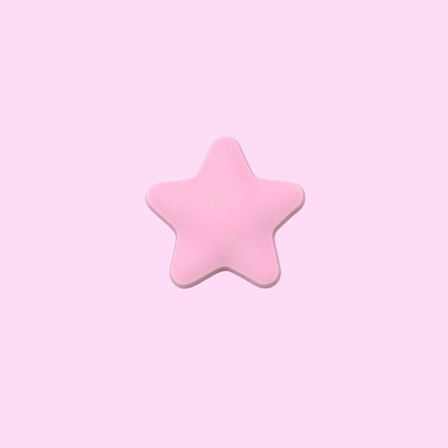 Pink star Shoe Charm
