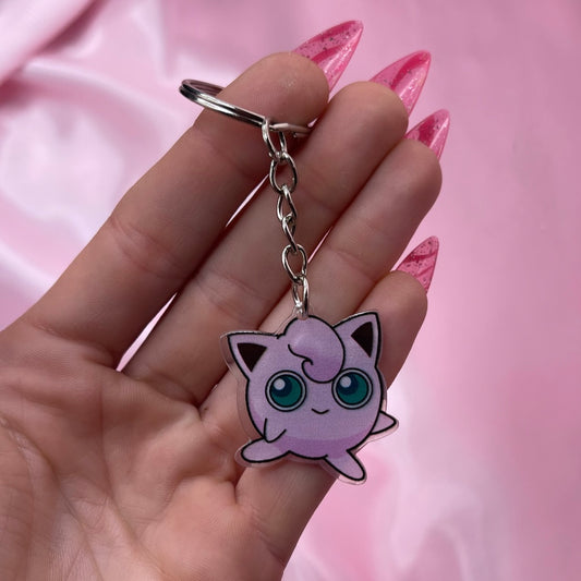 jiggly acrylic charm KeyRing