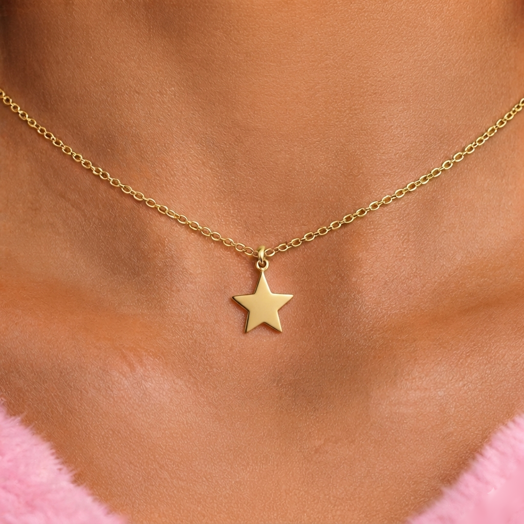 Stainless steel star adjustable Necklace