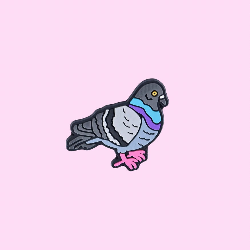 Pigeon Shoe Charm
