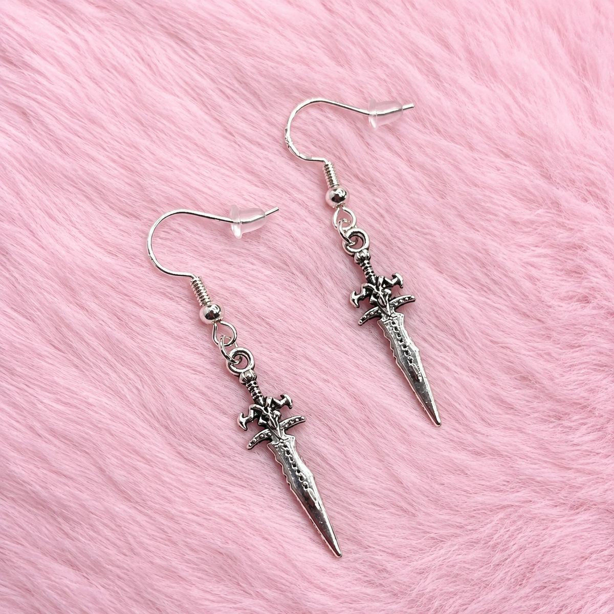Sterling silver dagger Earrings