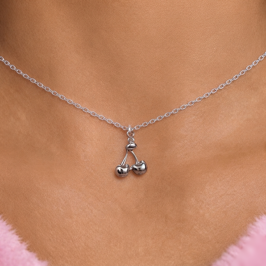 Silver | Gold stainless steel Cherry adjustable Necklace