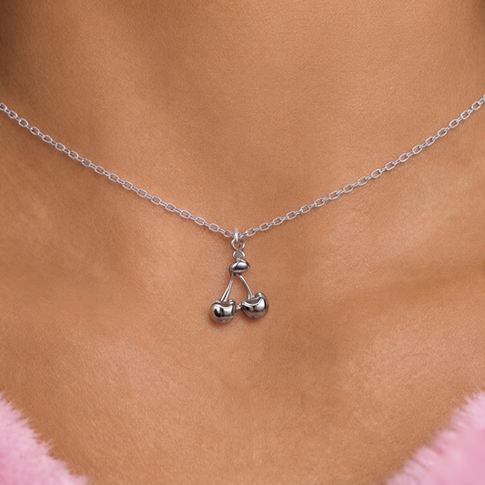 Silver | Gold stainless steel Cherry adjustable Necklace