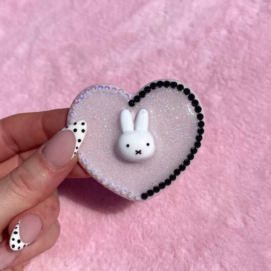 Mini black and white Mif pocket mirror