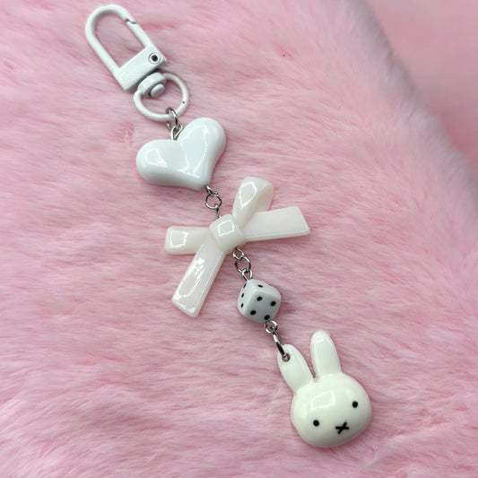 Mif character clip on bag beaded bag accessories