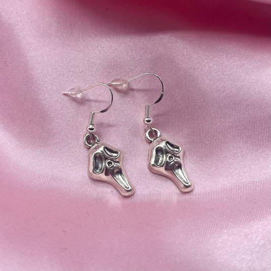 Sterling silver ghostface Earrings